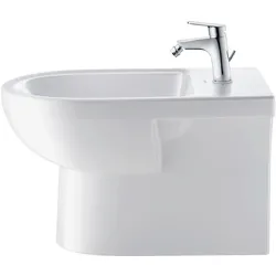 Duravit, Bidetarmatur, Einhebel-Bidetm. No 1 mit Zugstangen-Ablaufgarnitur chrom