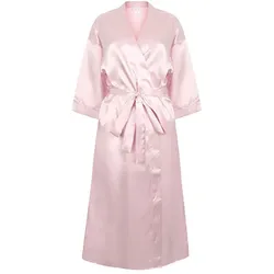Ladies ́ Satin Robe | HENBURY BV. | Light Pink | XS/S