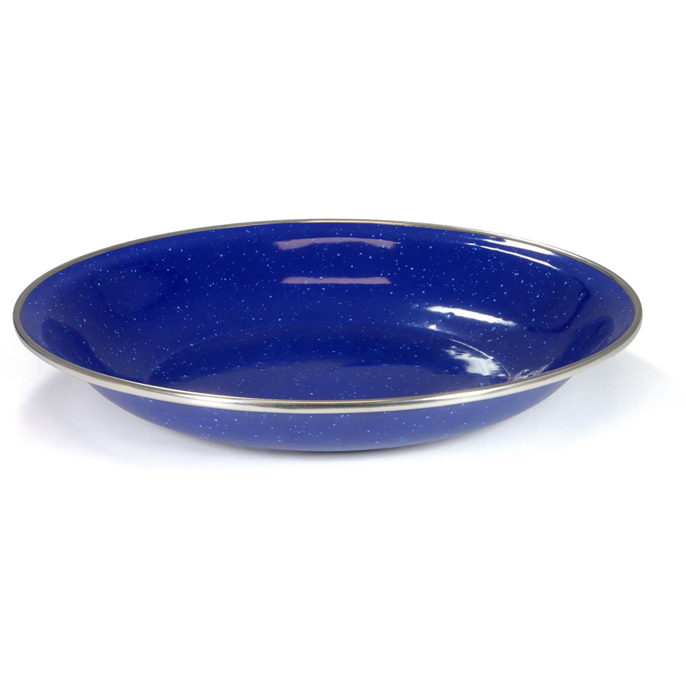 Origin Outdoors Emaille Teller Campinggeschirr blau Größe 26cm-Flach
