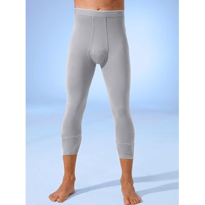 Lange Unterhose BUGATTI, Herren, Gr. 10, 1 Stk., grau (grau, meliert), 100% Baumwolle, Unterhosen Lange Unterhose