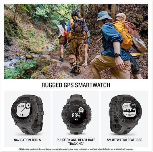 Garmin Instinct E Smartwatch 45mm - Black/Charcoal