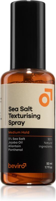 Beviro Sea Salt Texturising Spray spray salé cheveux fixation moyenne 50 ml
