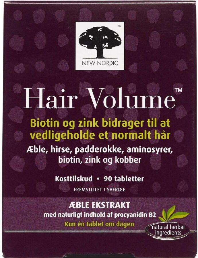 New Nordic Hair Volume tabletter Kosttilskud 90 stk