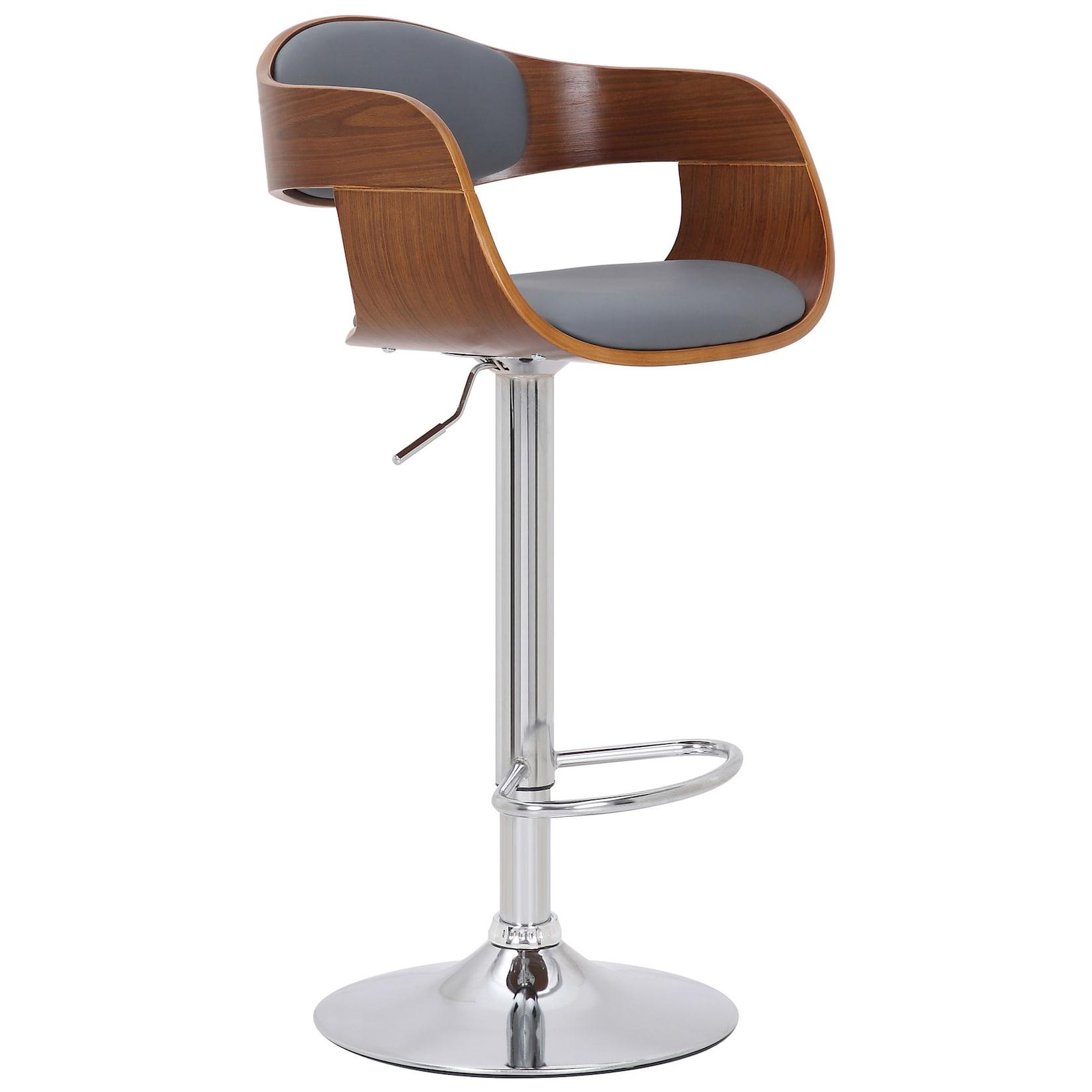 TPFLiving 2er Set Barhocker Kingsley Holz/Kunstleder Natura/Schwarz