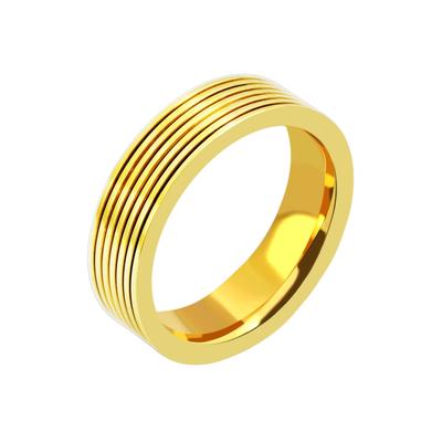Partnerring AKZENT "Peculiarity, langlebig" Gr. 66, gold (goldfarbig), Fingerringe, Herren, 66, Edelstahl