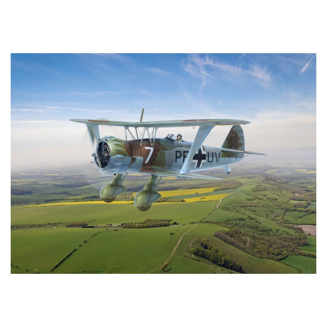 ICM Hs 123A-1, WWII German attack aircraft (100% new molds) (32014)