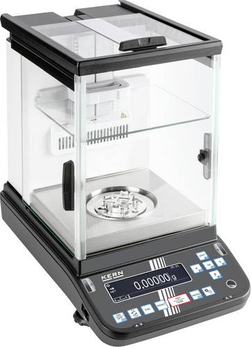Kern ABP 200-5DAM Analysewaage Wägebereich (max.) 220g Ablesbarkeit 0.00001 g, 0.0001g über Steckernetzteil Schwarz, Silber