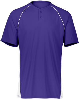 Augusta Sportswear A1560 Athletic Limit Jersey T-Shirt in Purple/White size Medium   Polyester 1560