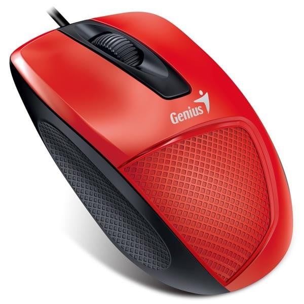 Genius DX-150X bedrade USB muis, 1000 dpi, Rood