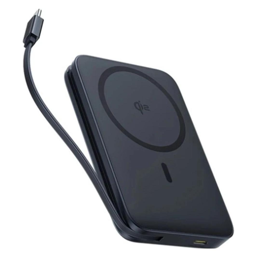 Baseus Powerbanka PicoGo Qi2 10000mAh 27W s kabelem USB-C černá (10000 mAh, 27 W) (6932172679293)