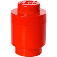 LEGO Storage Brick 1 rund rot, Aufbewahrungsbox