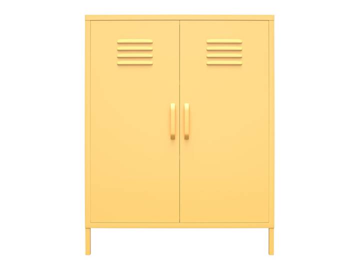 Highboard CACHE Metall 101 x 80 x 40 cm Gelb