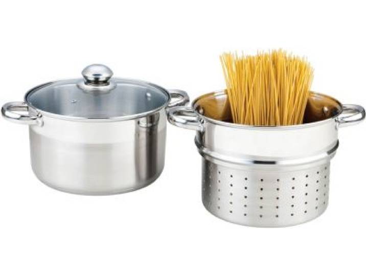 Essentielb - Cuit Pâtes Vapeur Inox Diam 24 Cm Avec Panier
