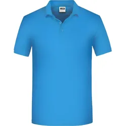 James & Nicholson Herren Bio Workwear Polo JN874 aqua S