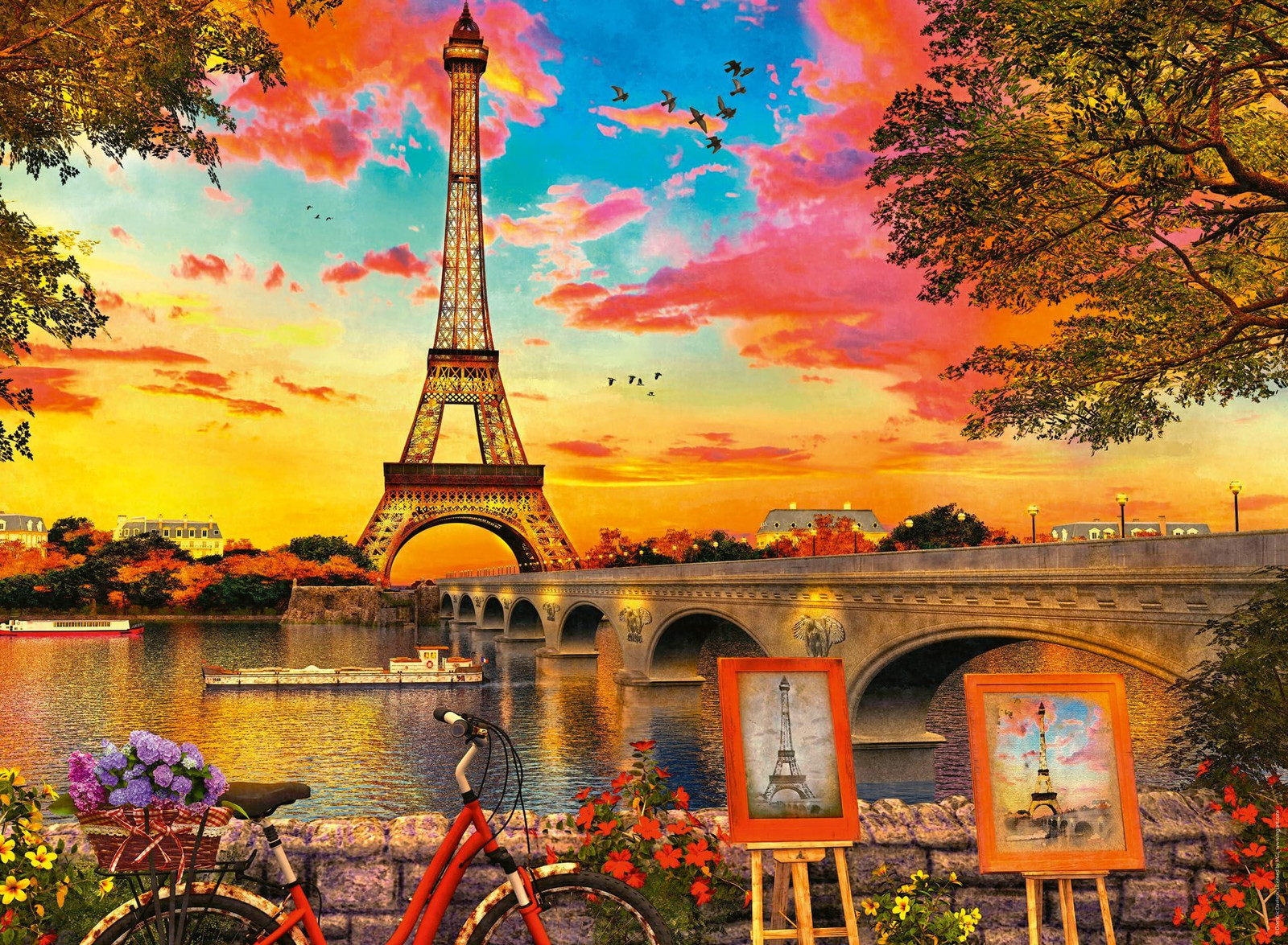 Ravensburger Puzzel Avond in Parijs - 500 stukjes