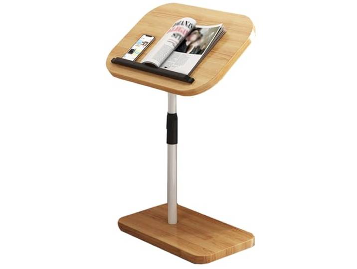 BDSDFSA Beistelltisch, Sockel-Getränketisch, höhenverstellbarer Beistelltisch die Couch(Natural,C)