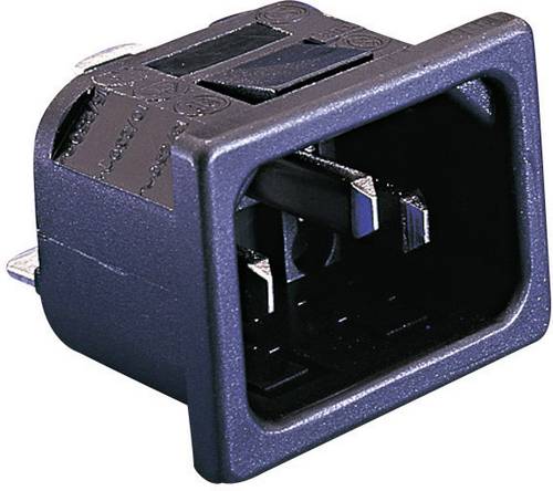 Bulgin PX0575/15/28 Kaltgeräte-Steckverbinder PX Stecker, Einbau vertikal Gesamtpolzahl: 2 + PE 10A Schwarz