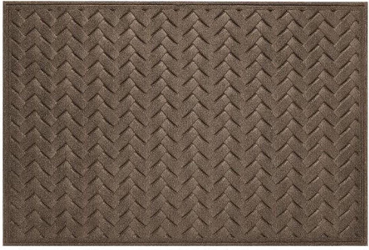 Grijs Welkom Mat Voordeur Tapijt met Hoge Waterabsorptie - 45 x 75 cm