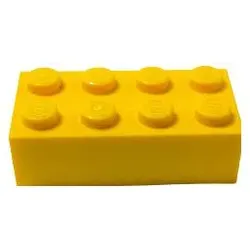 LEGO 2x4 Steine Hochsteine Gelb - Classic, Basic, City - Yellow Bricks 3001 NEU! Menge 100x (3001)