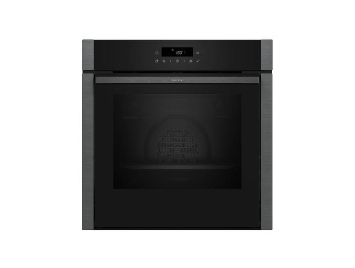 NEFF Pyrolyse Backofen B5ACJ7HG3 , Energieeffizienz: A+, grau, B:59,4cm H:59,5cm T:54,8cm, Backöfen, Slide&Hide Backofentür & knusper-gesunde Air Fry-Funktion, Pyrolyse Backofen