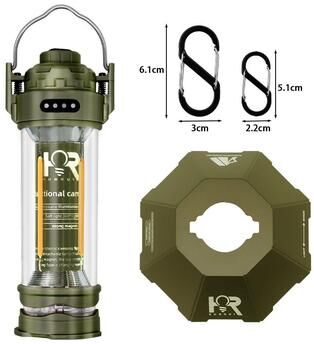 Uplifted Goods High Capacity Portable Atmosphere Illumination Hub army Green