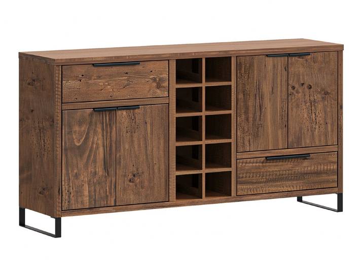 massivum Sideboard Sydney 160cm Pinie rustikal Kommode Wohnzimmer Schrank Möbel (13 St)