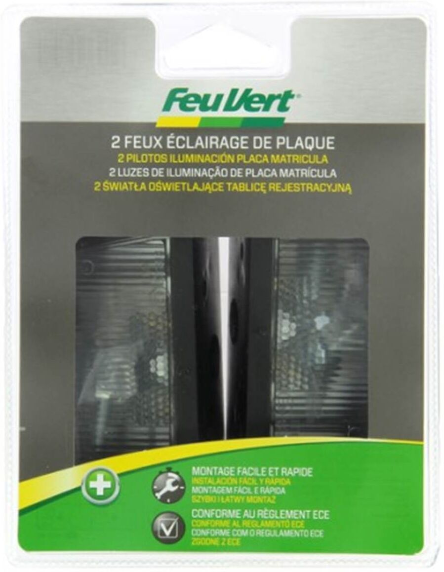 Conjunto de 2 lâmpadas Feu Vert para placa de reboque
