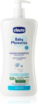 Chicco Baby Moments Bath Shampoo champô para todo o corpo para bebés 0+ 0 m+ 750 ml. Baby Moments Bath Shampoo