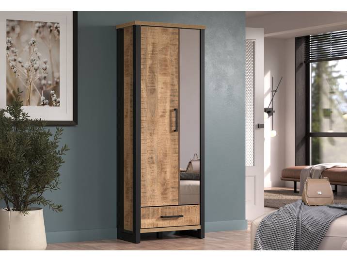 Penderie Enna 73 x 195 x 39cm Marron
