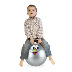 Relaxdays Hüpfball für Kinder Grau