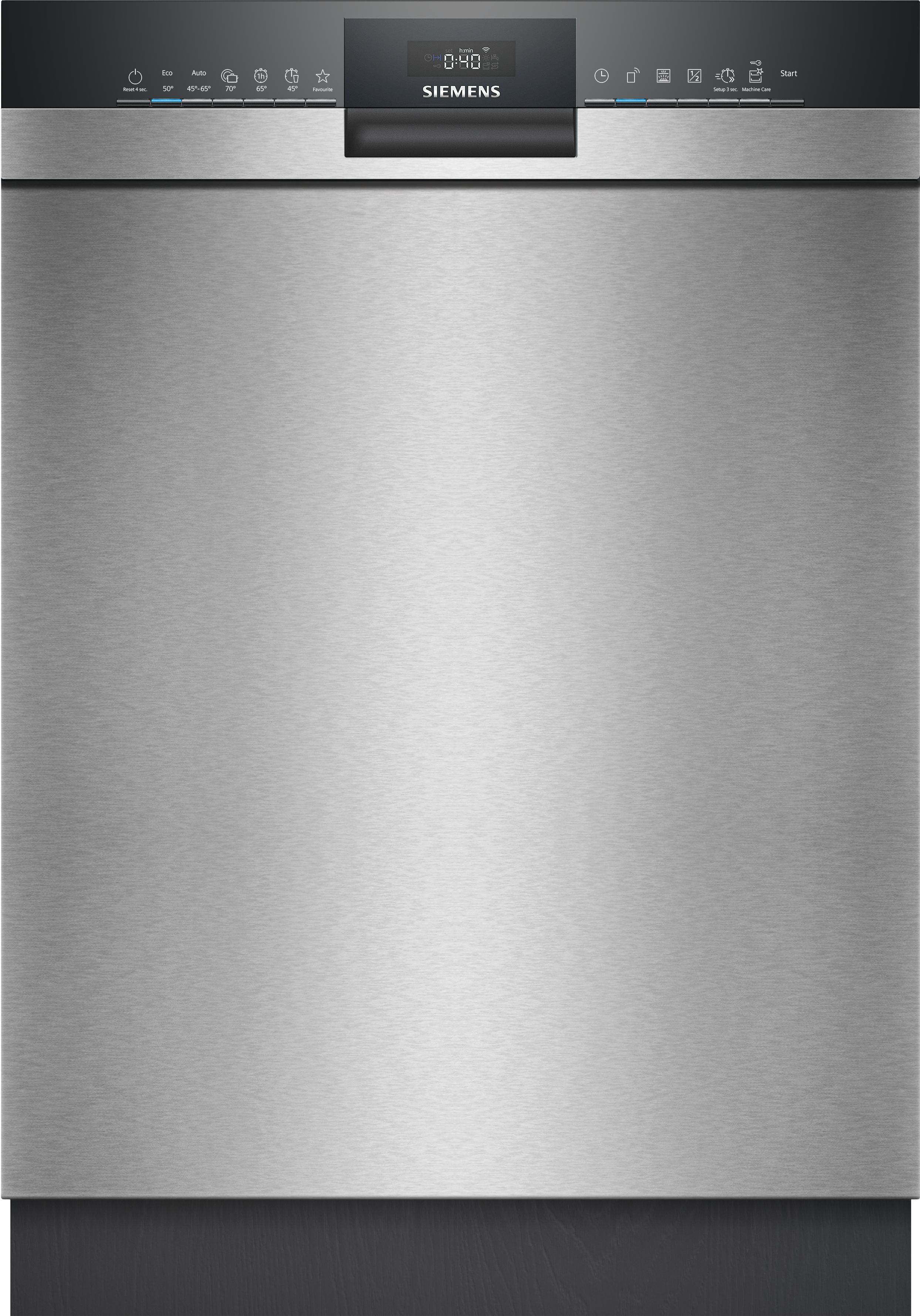 Siemens iQ300 SN43HS01AE, Unterbau, Standardgröße (60 cm), Edelstahl, Schwarz, Tasten, 1,75 m
