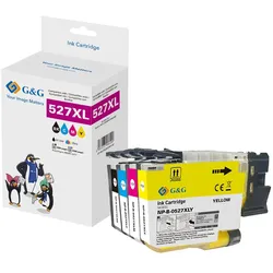 4 G&G Druckerpatronen ersetzen Brother LC527XLVAL
