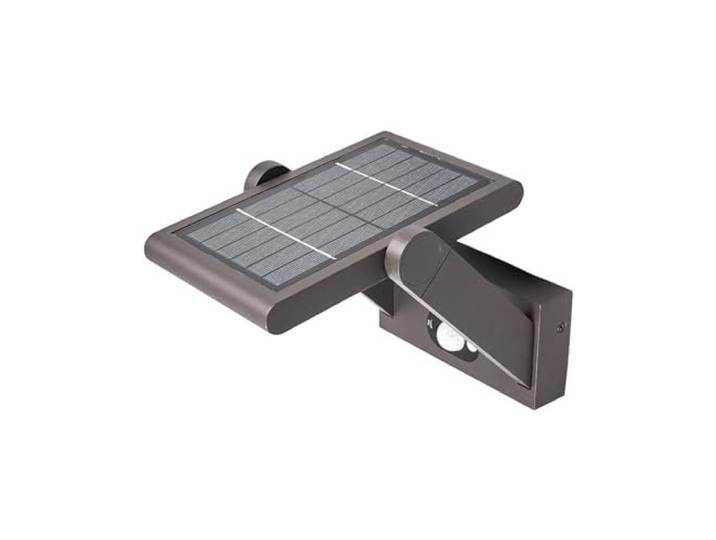 Lucande LED Solarleuchte außen Valerian mit Bewegungsmelder (spritzwassergeschützt (Modern) in Schwarz aus Aluminium (1 flammig,) - Solar-Wandleuchten Wandlampe für Outdoor & Garten
