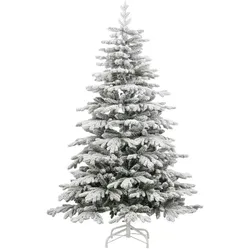 vidaXL, Weihnachtsbaum, Paul (mit LEDs und Silberkugeln) (180 cm)