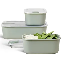 MEPAL Frischhaltedosen-Set EasyClip, nordic sage, 2 x 0,7 l / 1 x 1,5 l