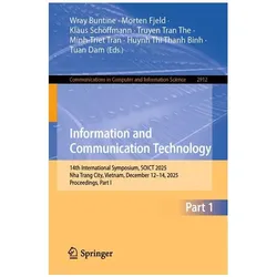 Information and Communication Technology, Fachbücher von Wray Buntine, Huynh Thi Thanh Binh, Minh-Triet Tran, Morten Fjeld, Tuan Dam, Klaus Schöffmann, Truyen Tran The