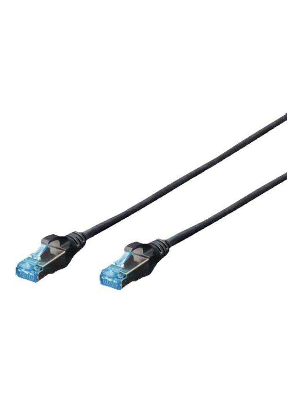 DIGITUS CAT 5e SF-UTP Patch Cord - 50cm - Schwarz - 0.5m