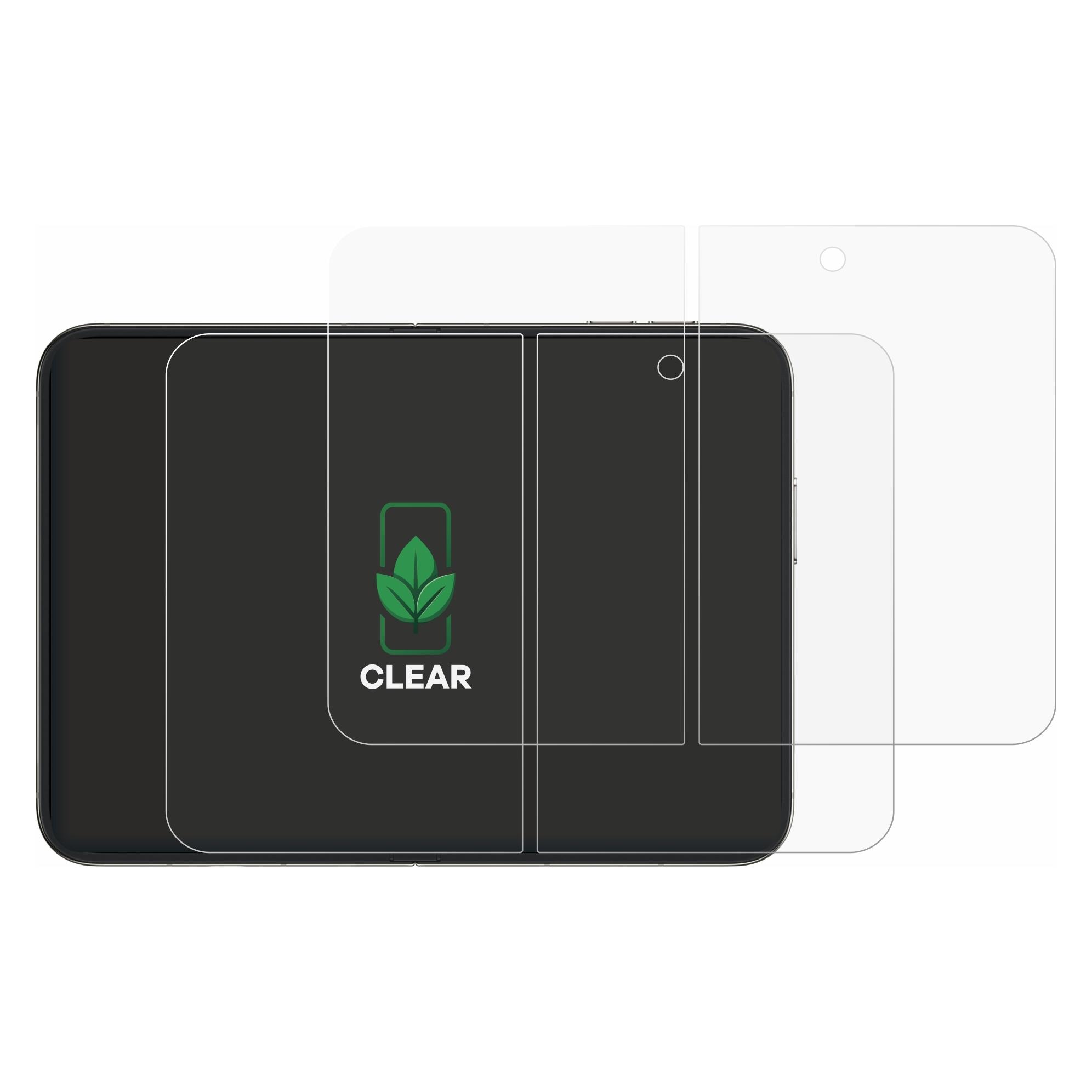 ScreenLeaf Schutzfolie für Apple iPhone Duo (Inneres Display) Displayschutz Display Schutz Folie Klar (2 Stk., Apple iPhone Duo) (6164933)
