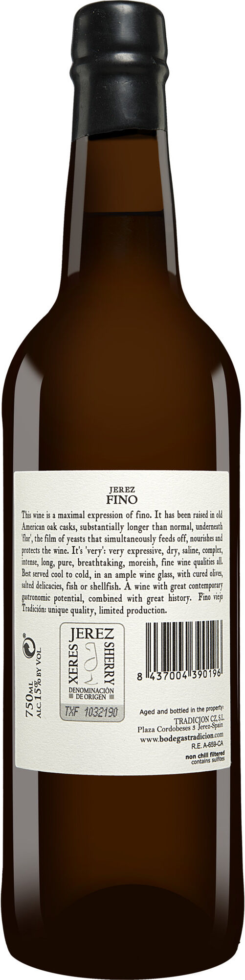 Tradición Fino 15% Vol. Sherry Trocken aus Spanien