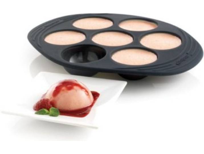 Mastrad - Moule À Gâteau 7 Demi Spheres Gris Fume
