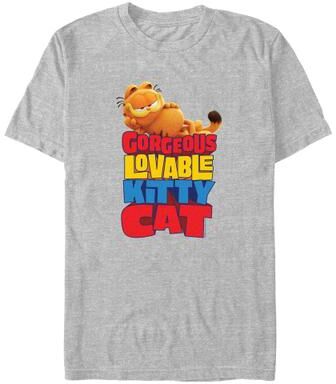 Men's Big & Tall Gorgeous Lovable Kitty Cat by Mad Engine in Athletic Heather (Size 3XLT)