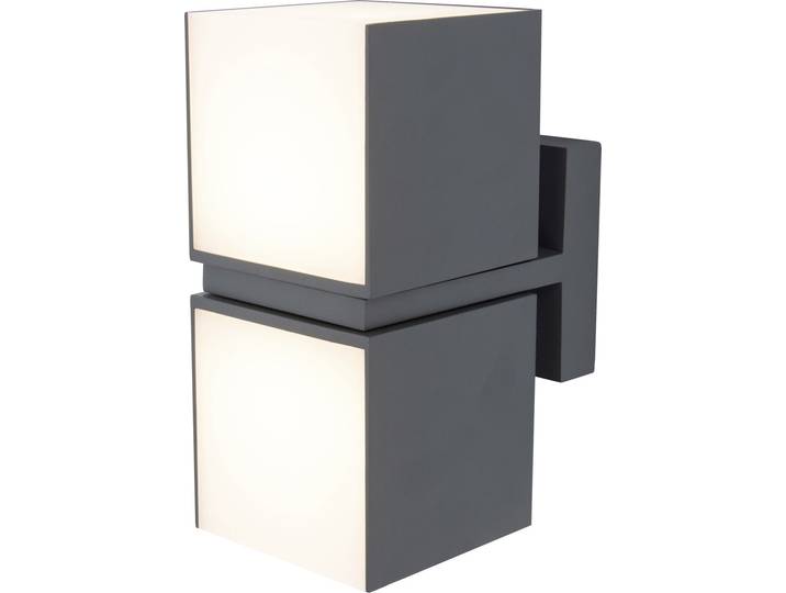 Lampe de façade applique extérieure CUBA anthracite Lutec 5193801118