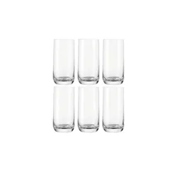 LEONARDO 6er-Gläserset  Daily ¦ transparent/klar ¦ Glas ¦ Maße (cm): B: 6,2 H: 13,2