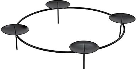 Kerzenhalter mit Dornen, schwarz
