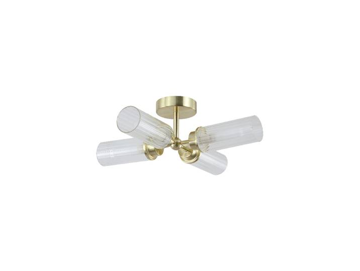 Dimmbare Design Decken- und Badlampe „Imperial“ 4-Flammig Messing, Transparent Searchlight
