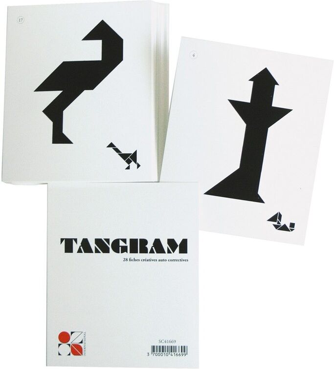 Kiddicraft Lot 28 Fiches créatives TANGRAM