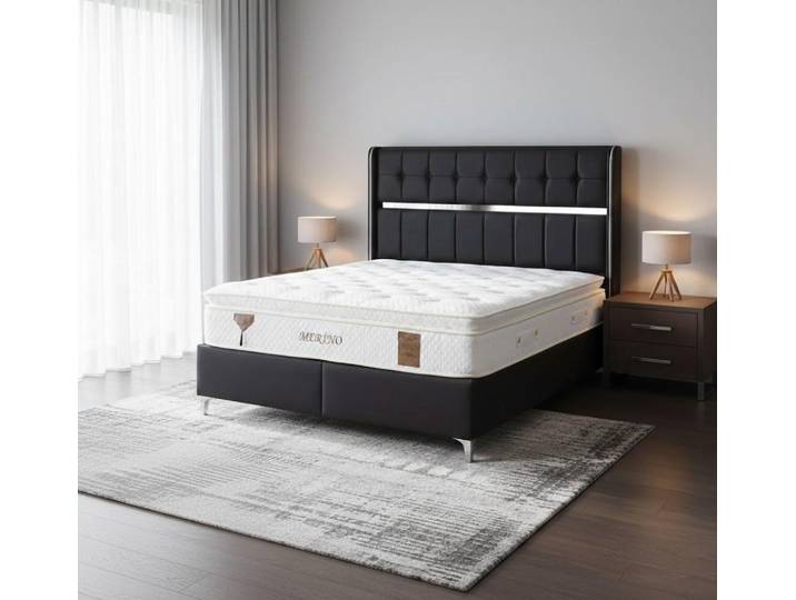 JVmoebel Polsterbett Elegantes Bett mit hochwertigem Kopfteil und robustem Rahmen