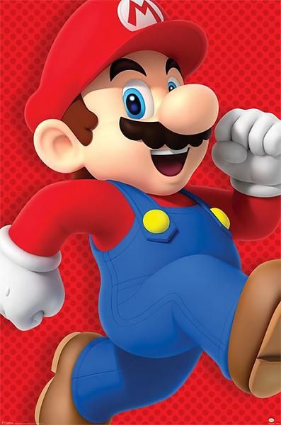 GBeye Hole in the Wall Super Mario Maxi Poster-Running (Diversen) Nieuw