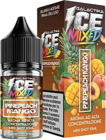 Galactika Pinepeach Mango Ice Mixed Aroma Mini Shot 10ml Ananas Pesca Mango Ghiaccio