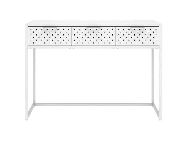 Table d'appoint Table de Salon - Table console Blanc 106x35x75 cm Acier - design élégant(78243)